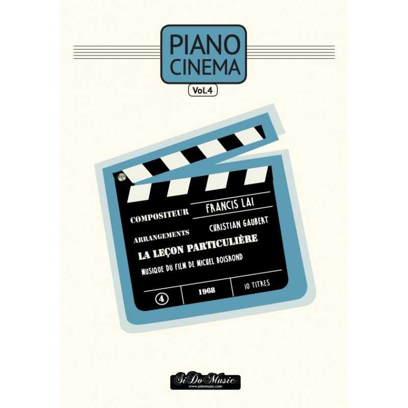 Partition PIANO CINÉMA 4 FRANCIS LAI film La leçon particulière soundtrack