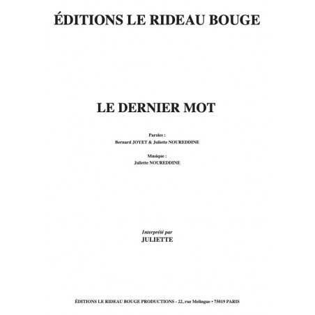 LE DERNIER MOT
