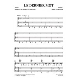 Partition LE DERNIER MOT Juliette pdf