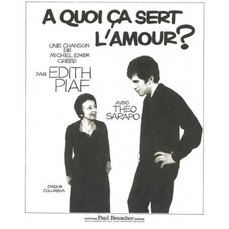 À QUOI ÇA SERT L'AMOUR