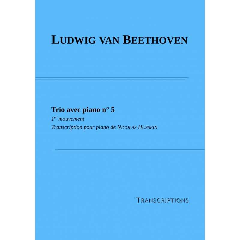 Partition TRIO AVEC PIANO N 5  (1ER MOUVEMENT) Ludwig Van Beethoven