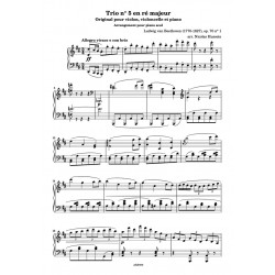 Partition TRIO AVEC PIANO N 5  (1ER MOUVEMENT) Ludwig Van Beethoven