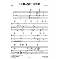 Partition À CHAQUE JOUR Julien CLERC PDF