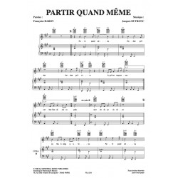 Partition PARTIR QUAND MÊME Françoise Hardy pdf