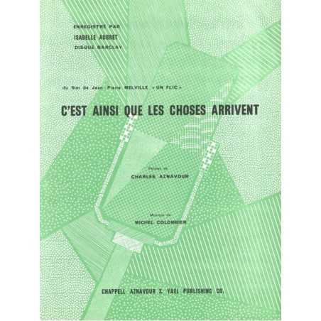 C'EST AINSI QUE LES CHOSES ARRIVENT