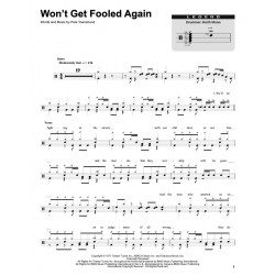 Sheet music WON'T GET FOOLED AGAIN The Who