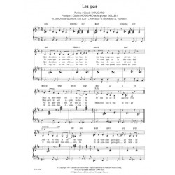 Sheet music LES PAS Claude Nougaro