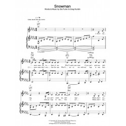 Sheet music SNOWMAN Sia
