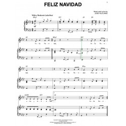 Sheet music FELIZ NAVIDAD Jose Feliciano
