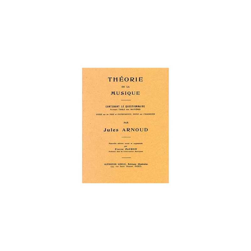 ARNOUD THÉORIE DE LA MUSIQUE