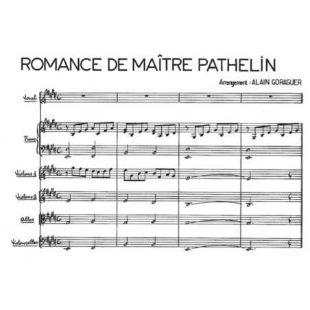 ROMANCE DE MAITRE PATHELIN