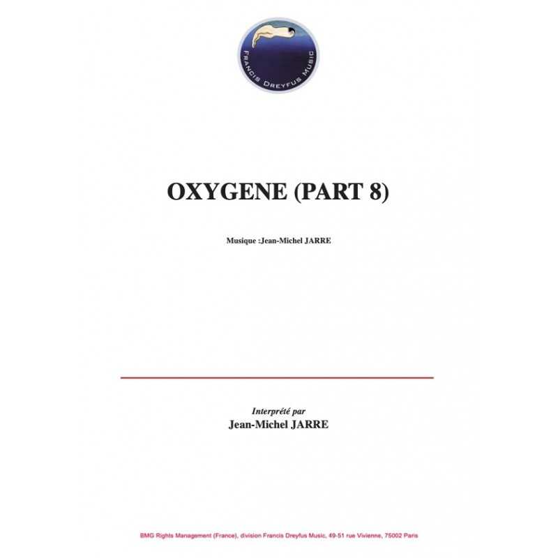 Sheet music OXYGENE (PART 8) Jean-Michel JARRE PDF