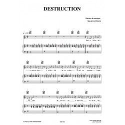 Sheet music DESTRUCTION COCOON pdf
