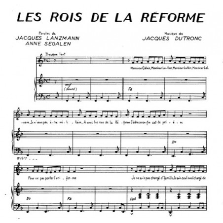 LES ROIS DE LA RÉFORME
