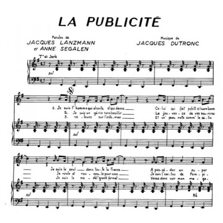 LA PUBLICITÉ