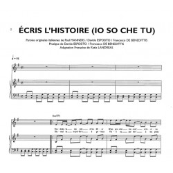 Partition ÉCRIS L'HISTOIRE (IO SO CHE TU) Grégory Lemarchal Davide Esposito