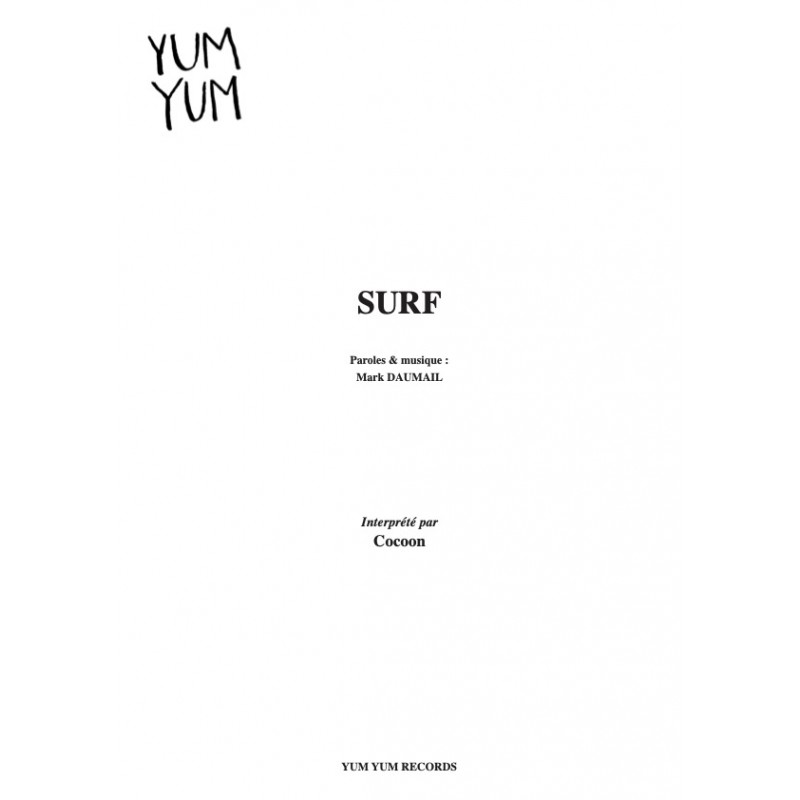 Sheet music SURF COCOON pdf
