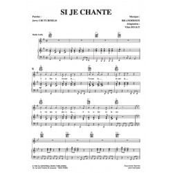Partition SI JE CHANTE Sylvie Vartan pdf