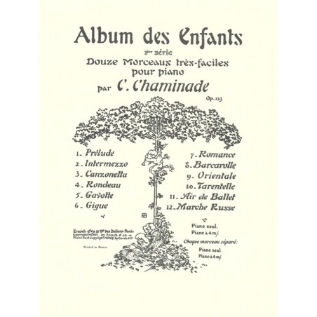 ALBUM DES ENFANTS PREMIÈRE SÉRIE OP.123