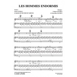 Partition LES HOMMES ENDORMIS CALOGERO pdf