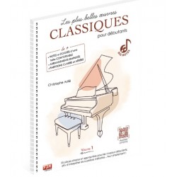 Partition LES PLUS BELLES ŒUVRES CLASSIQUES POUR DÉBUTANTS