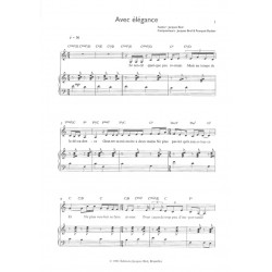 Partition AVEC ÉLÉGANCE Jacques BREL PDF