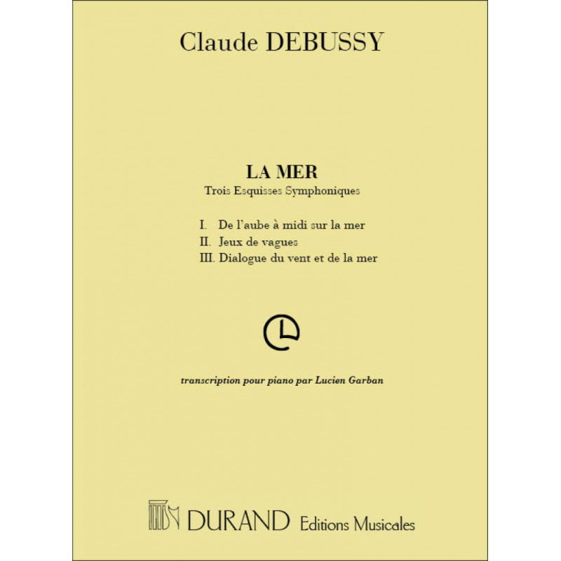 Partition LA MER Claude DEBUSSY