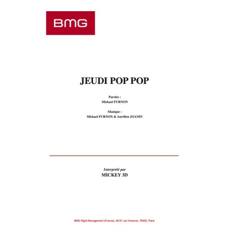 JEUDI POP POP