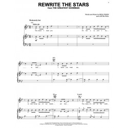 Sheet music REWRITE THE STARS The Greatest Showman