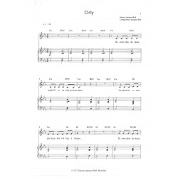 Partition ORLY Jacques BREL pdf