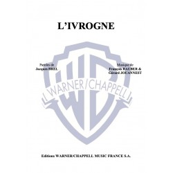 Partition L'IVROGNE Jacques Brel pdf