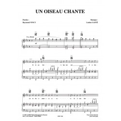 Partition UN OISEAU CHANTE Gisèlle Pascal pdf