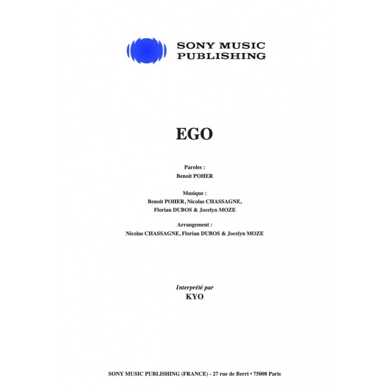 Sheet music EGO KYO PDF