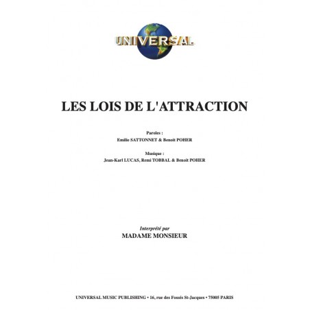 LES LOIS DE L'ATTRACTION