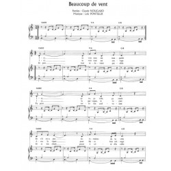 Sheet music BEAUCOUP DE VENT Claude NOUGARO