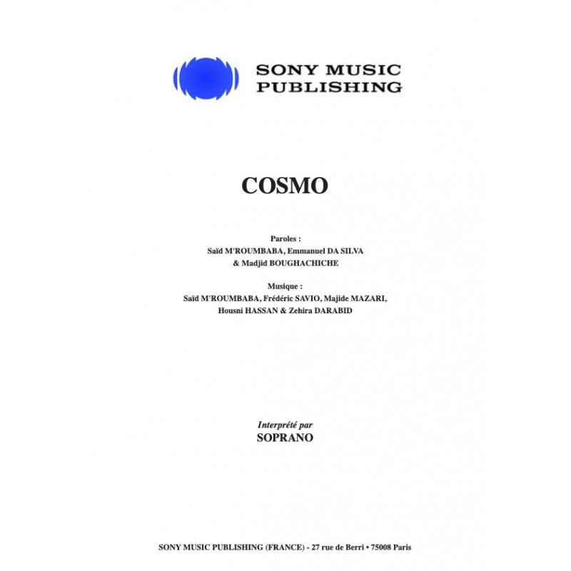 Partition COSMO SOPRANO pdf