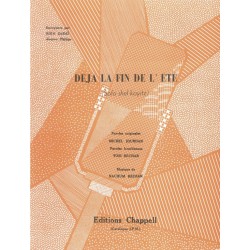 Partition DÉJÀ LA FIN DE L'ÉTÉ (SOFO SHEL KAYITZ) Rika ZARAÏ pdf