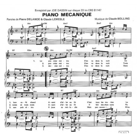 PIANO MECANIQUE