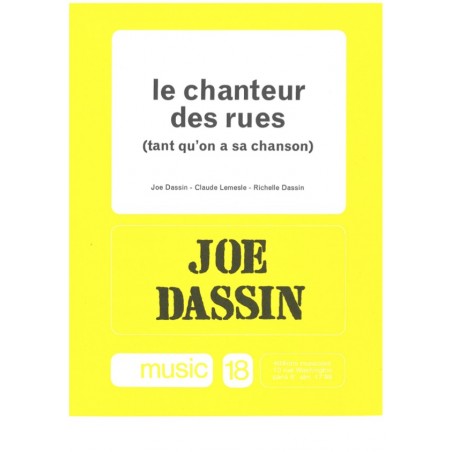 LE CHANTEUR DES RUES (TANT QU'ON A SA CHANSON)