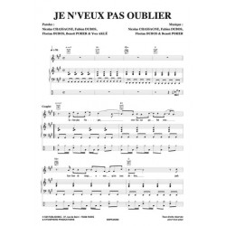 Partition JE N'VEUX PAS OUBLIER KYO pdf