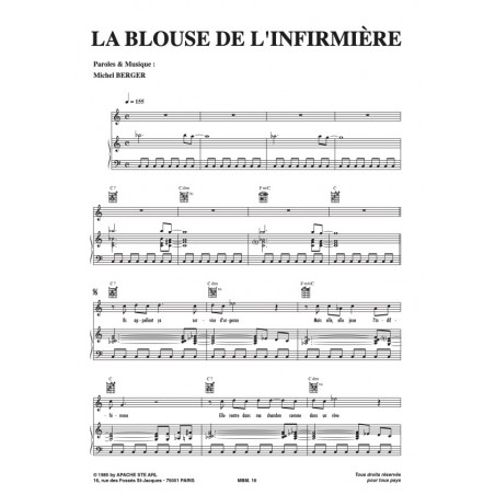 LA BLOUSE DE L'INFIRMIÈRE