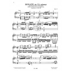 Sheet music SONATE N°8 OP.13 EN UT MIN. PATHÉTIQUE Ludwig van BEETHOVEN