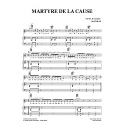 Sheet music MARTYRE DE LA CAUSE MATHILDE pdf