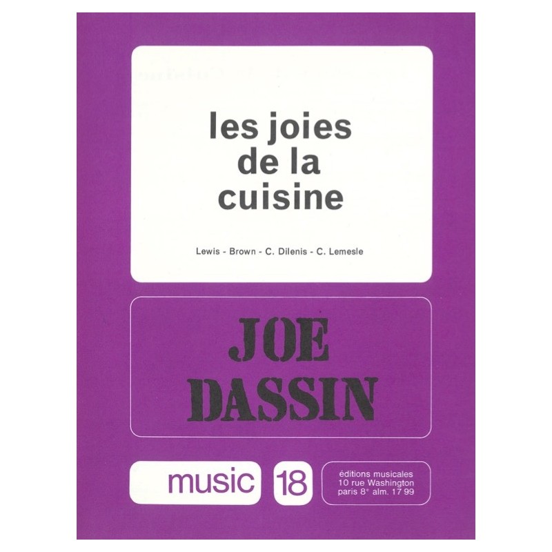 Sheet music LES JOIES DE LA CUISINE (BROWNSVILLE) Joe DASSIN