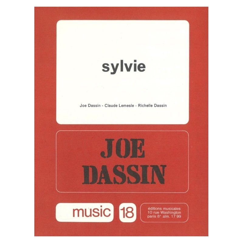 Partition SYLVIE Joe DASSIN
