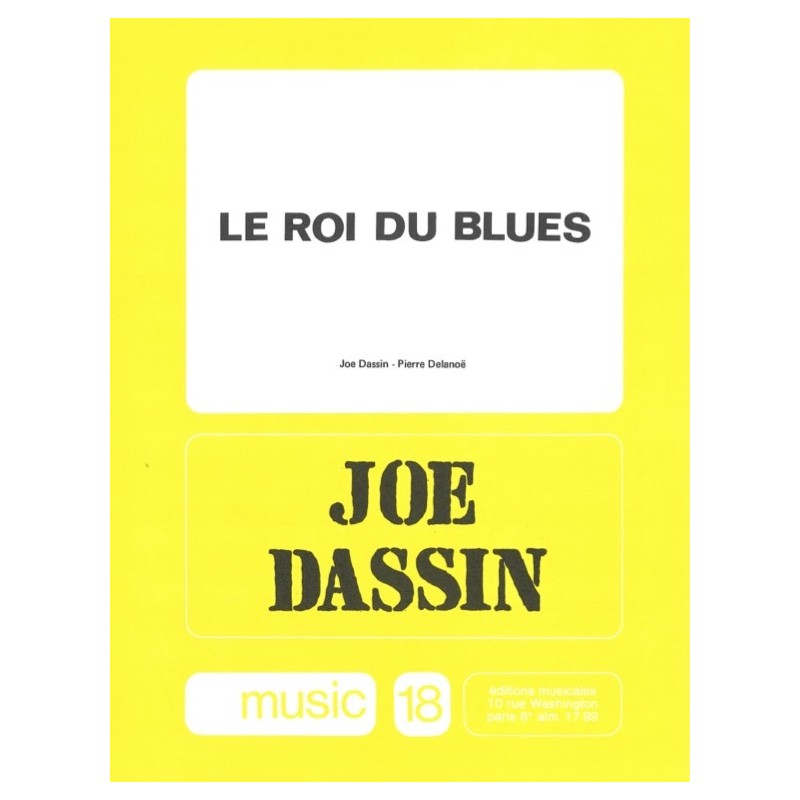 Sheet music LE ROI DU BLUES Joe DASSIN
