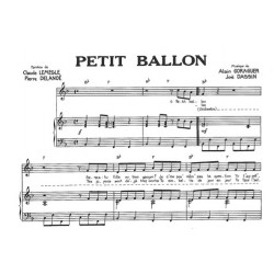 Sheet music PETIT BALLON Joe DASSIN