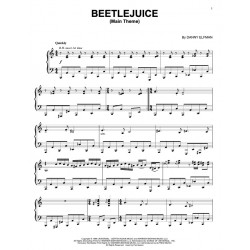 Sheet music BEETLEJUICE (MAIN THEME) Danny Elfman