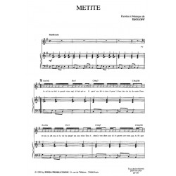 Sheet music METITE DJOLOFF pdf