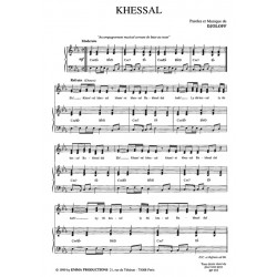 Sheet music KHESSAL DJOLOFF pdf
